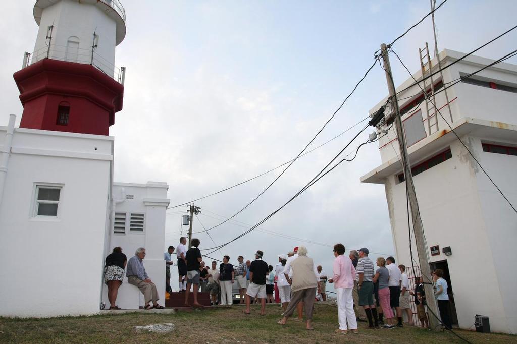 The St David's Lighthouse finish line committee will host a party Monday June 17 for early spectators for the Marion Bermuda Race. The actual finish line is a magnetic line from the room atop the lighthouse 'tower' not the actual lighthouse. Guests are always welcome during the week to watch the yachts finish this 645-mile race. Â©SpectrumPhoto/Fran Grenon © Fran Grenon Spectrum Photos
